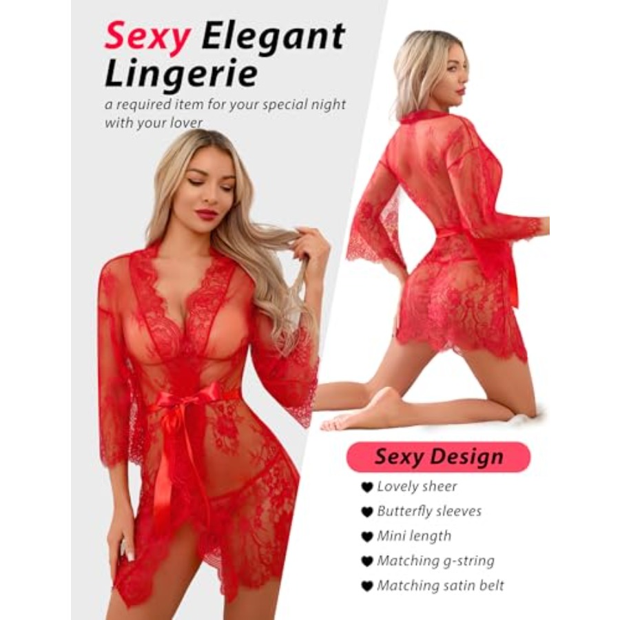 Narcisse Women's Floral Lace K - Kimono Sheer Floral บทวิจารณ์และราคา