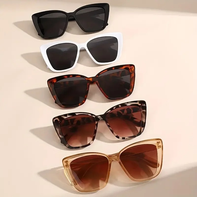 5 Pcs Women's Vintage Cat-Eye  - Sunglasses Cat Eye บทวิจารณ์และราคา