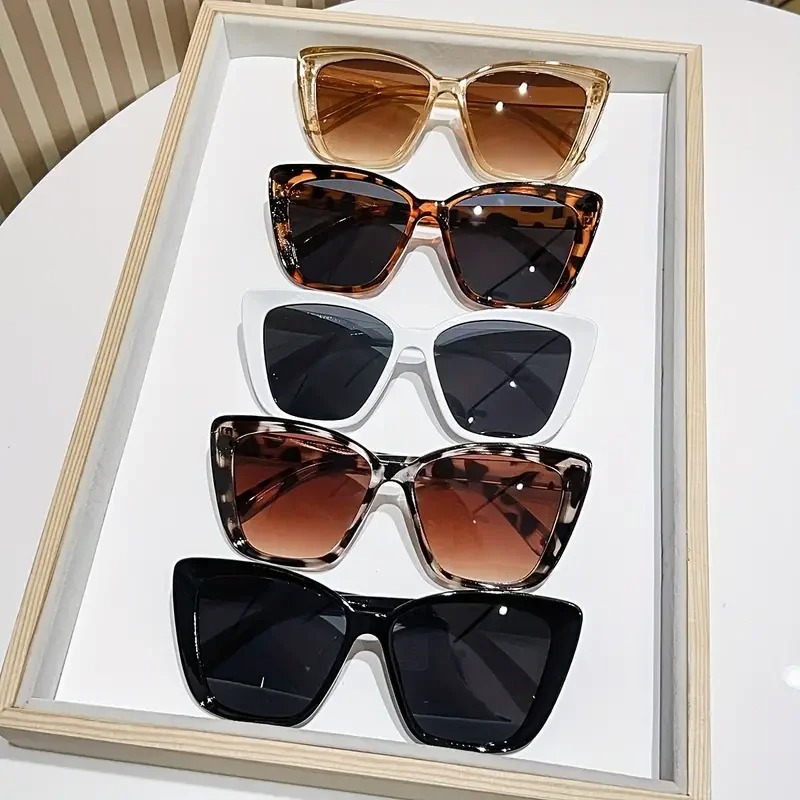 5 Pcs Women's Vintage Cat-Eye  - Sunglasses Cat Eye บทวิจารณ์และราคา