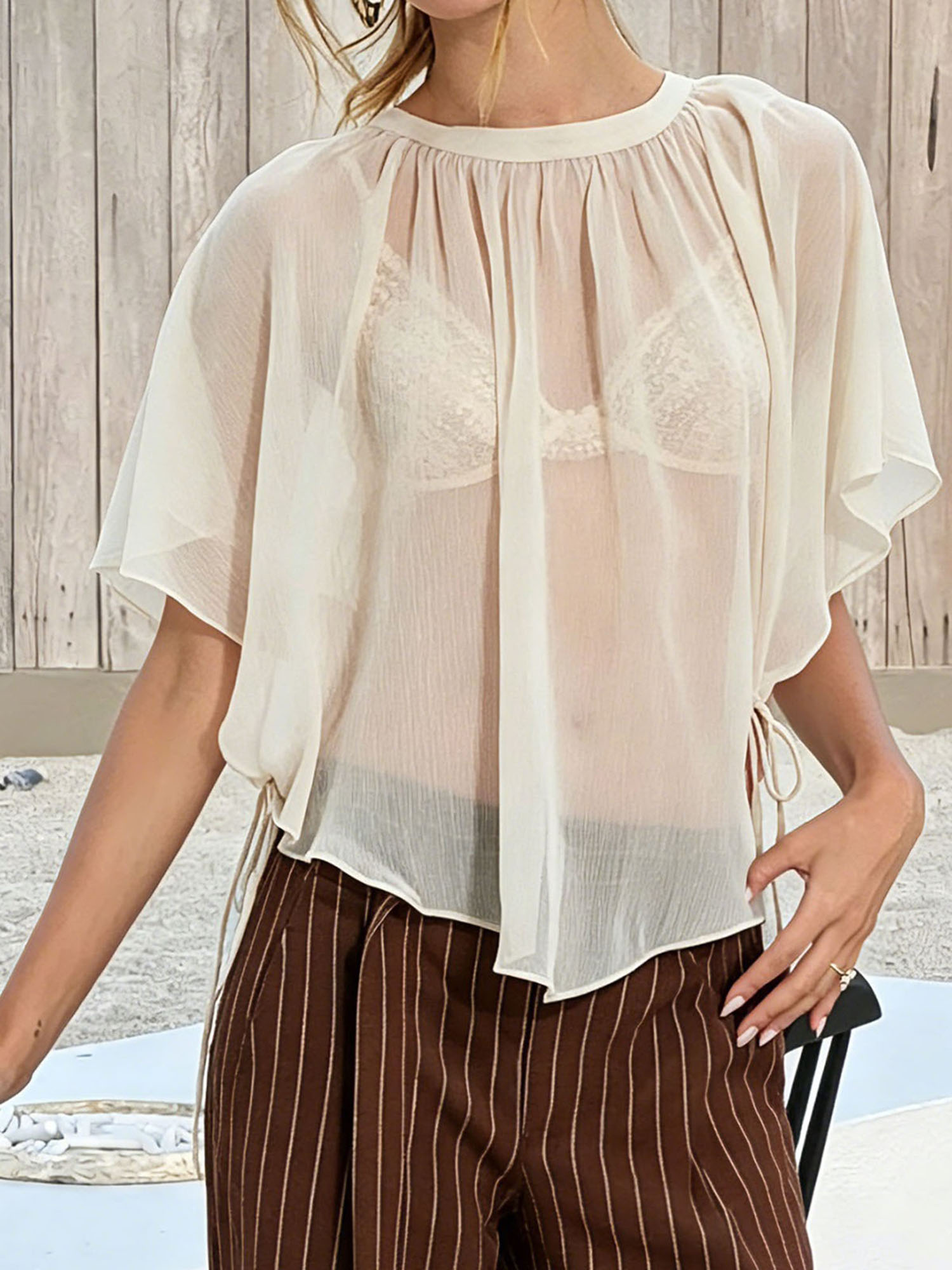 Women s Sheer Lace Kimono Card - Kimono Sheer Floral บทวิจารณ์และราคา