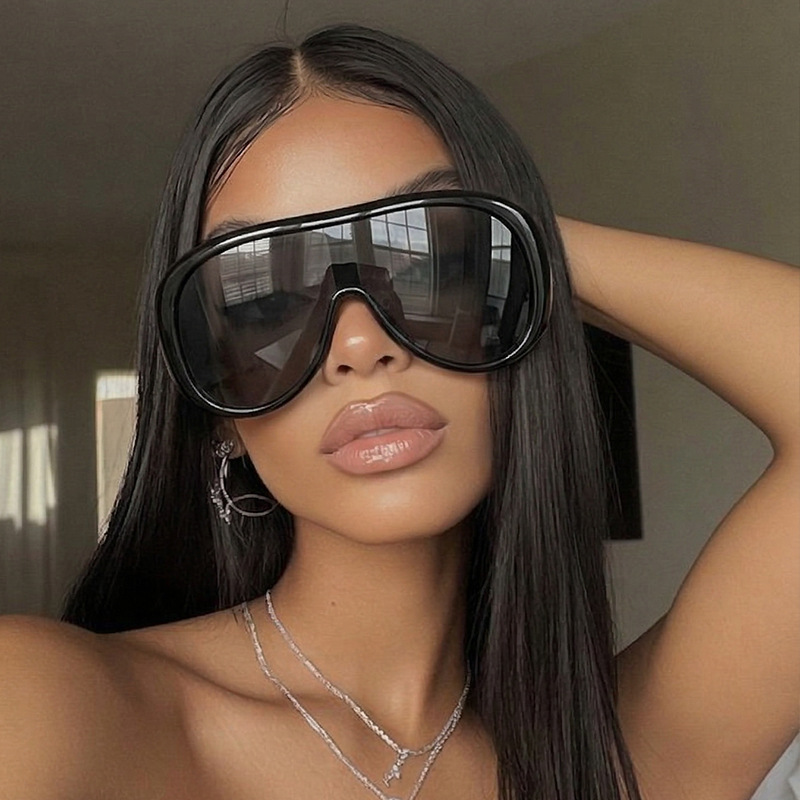 Oversized One Piece Large Fram - Sunglasses Cat Eye บทวิจารณ์และราคา