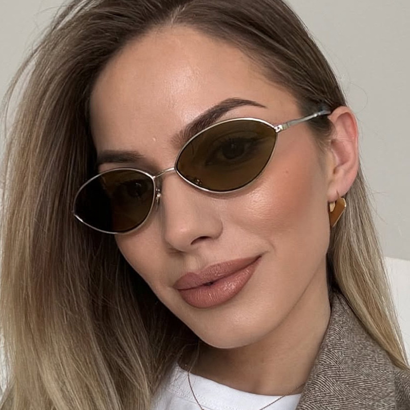 Retro Cat eye Woman Sunglasses - Sunglasses Cat Eye บทวิจารณ์และราคา