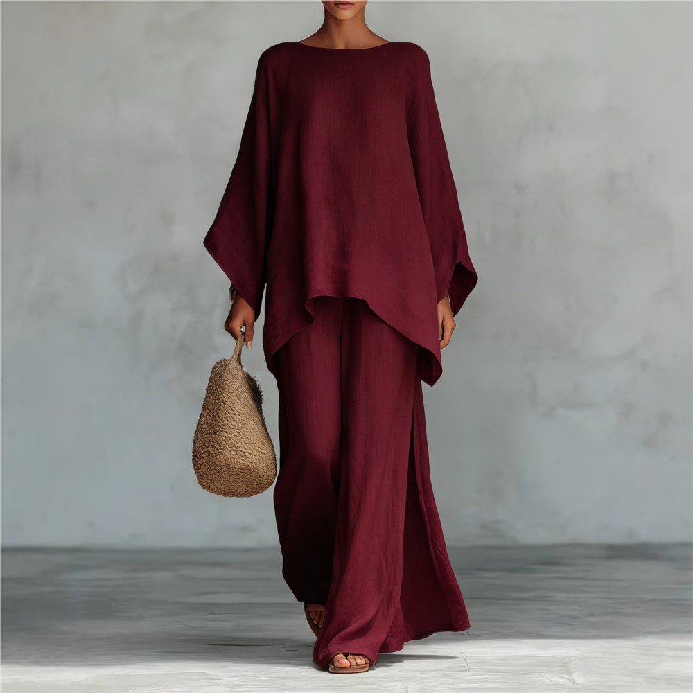 Fashion Linen Loose Long-sleev - Linen Pant Wide บทวิจารณ์และราคา