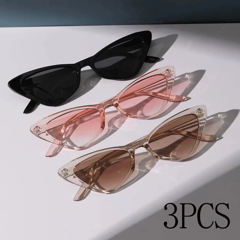 3 Pairs Per Set Small Cat Eye  - Sunglasses Cat Eye บทวิจารณ์และราคา