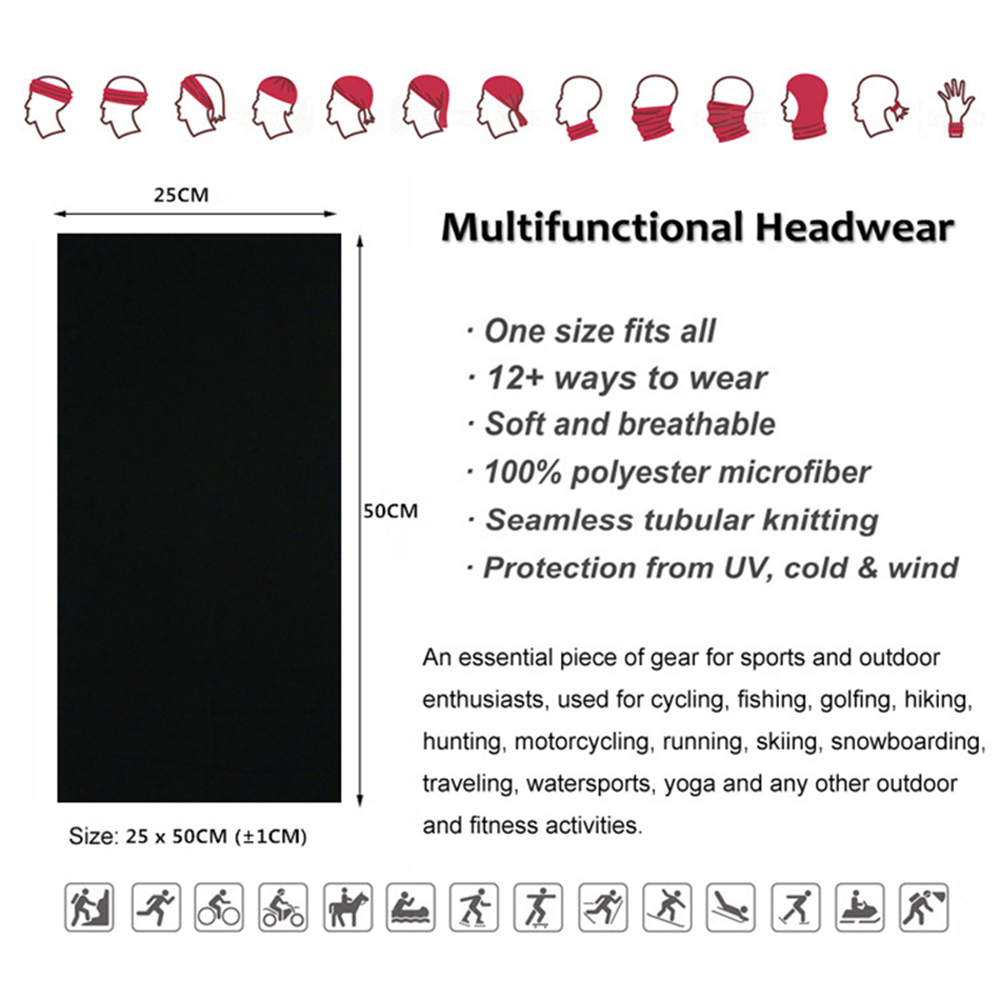 Seamless Solid Color Bandanas  - Headband Summer Knit บทวิจารณ์และราคา