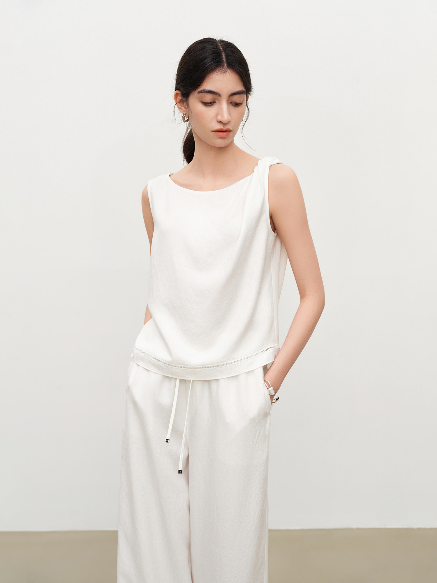 Women Blouse Off Shoulder Cowl - Blouse Off Shoulder บทวิจารณ์และราคา