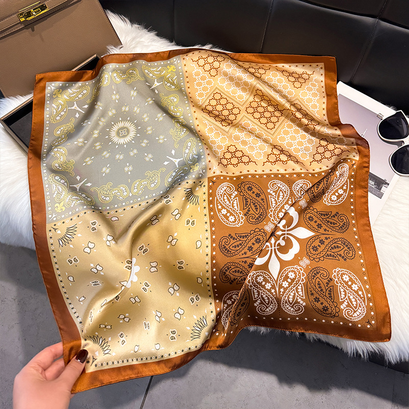 Fashion Square Scarf for Women - Headband Summer Knit บทวิจารณ์และราคา