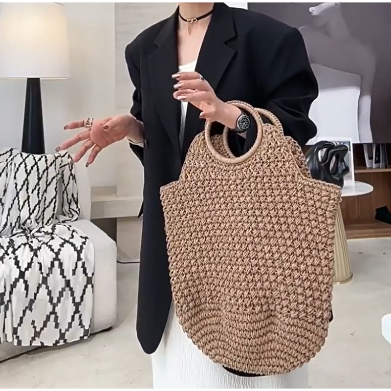 Popular Russian Woven Clutch H - Crochet Bag Raffia บทวิจารณ์และราคา