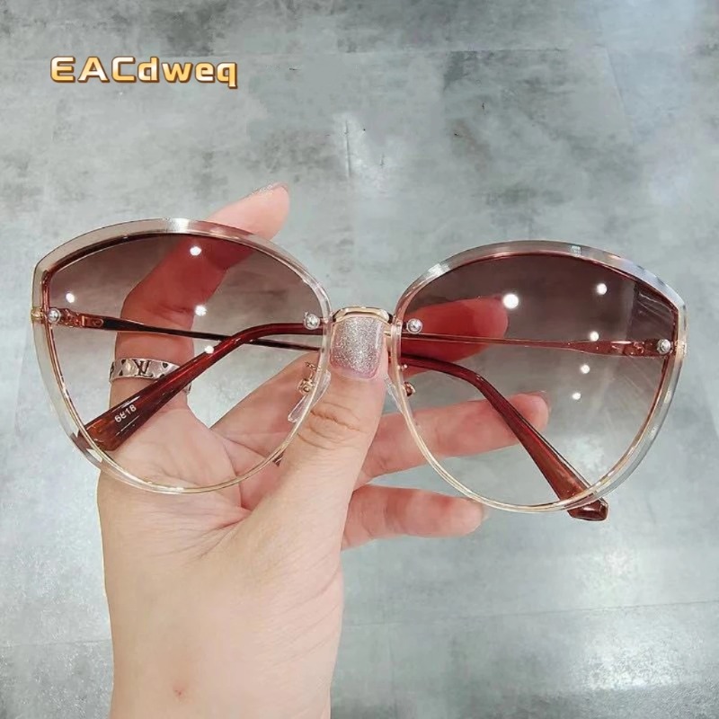 High Quality women's Oval Riml - Sunglasses Cat Eye บทวิจารณ์และราคา