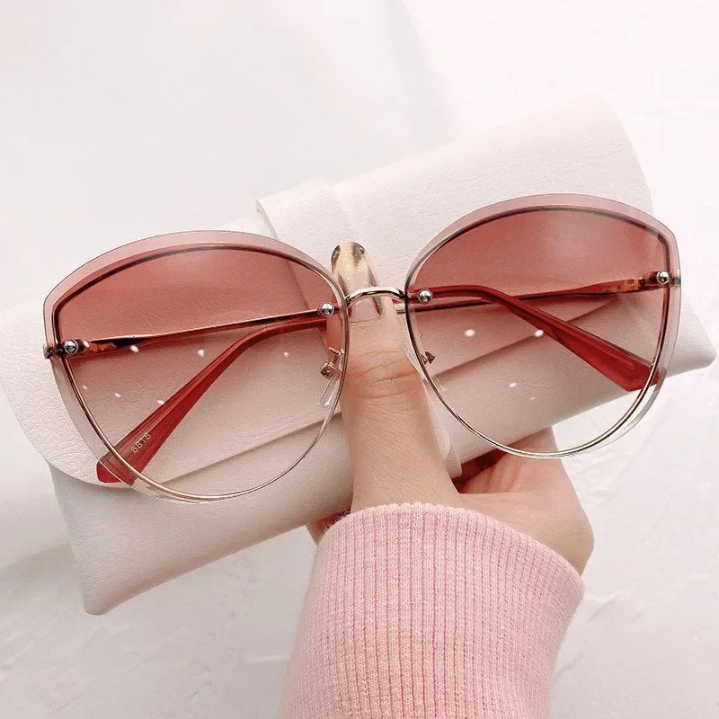 High Quality women's Oval Riml - Sunglasses Cat Eye บทวิจารณ์และราคา