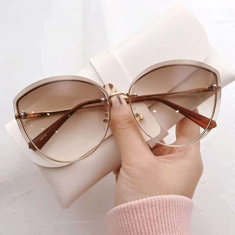 High Quality women's Oval Riml - Sunglasses Cat Eye บทวิจารณ์และราคา