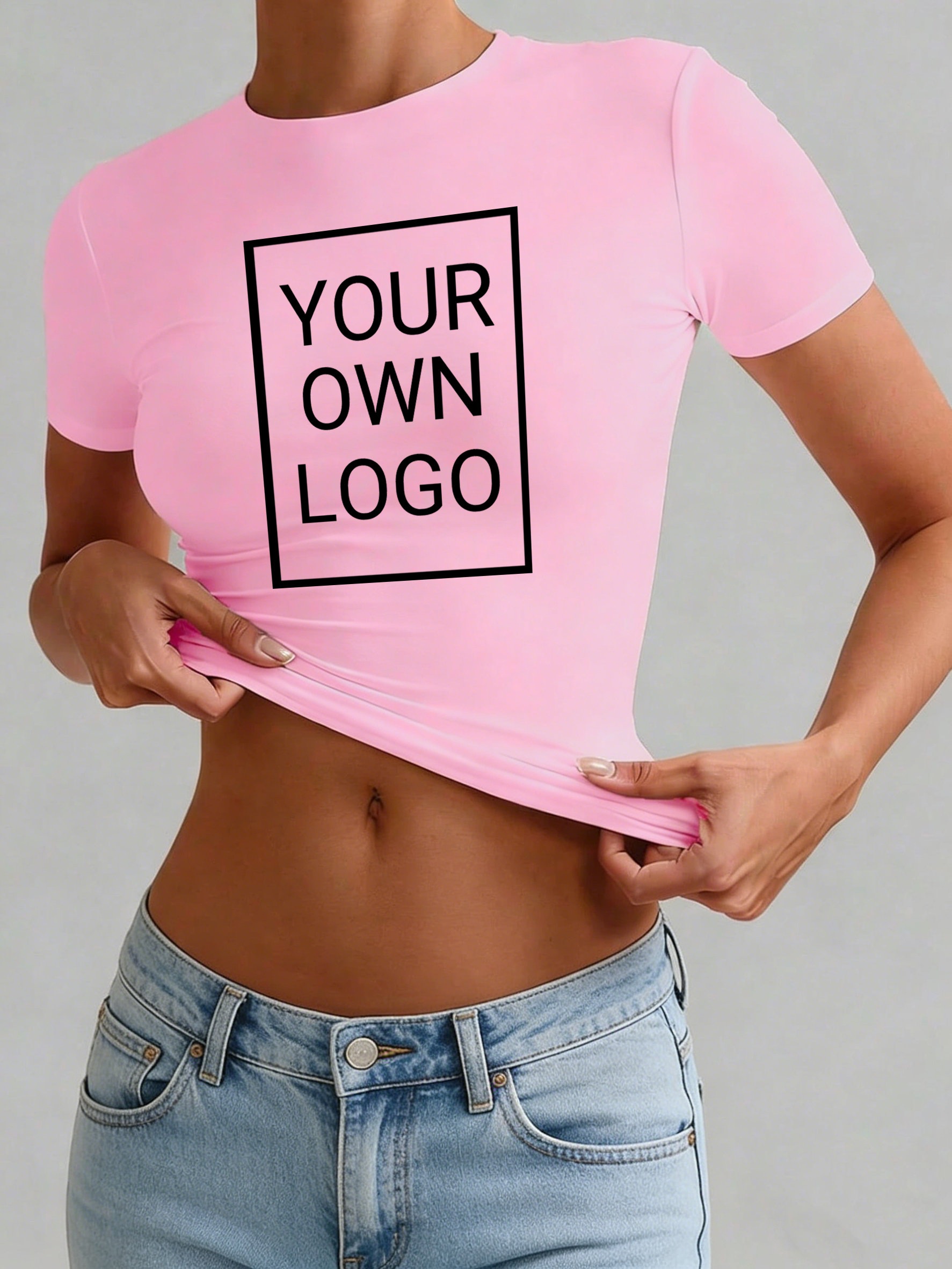 Customized Logo Pattern Womens - Crop Top Crochet บทวิจารณ์และราคา