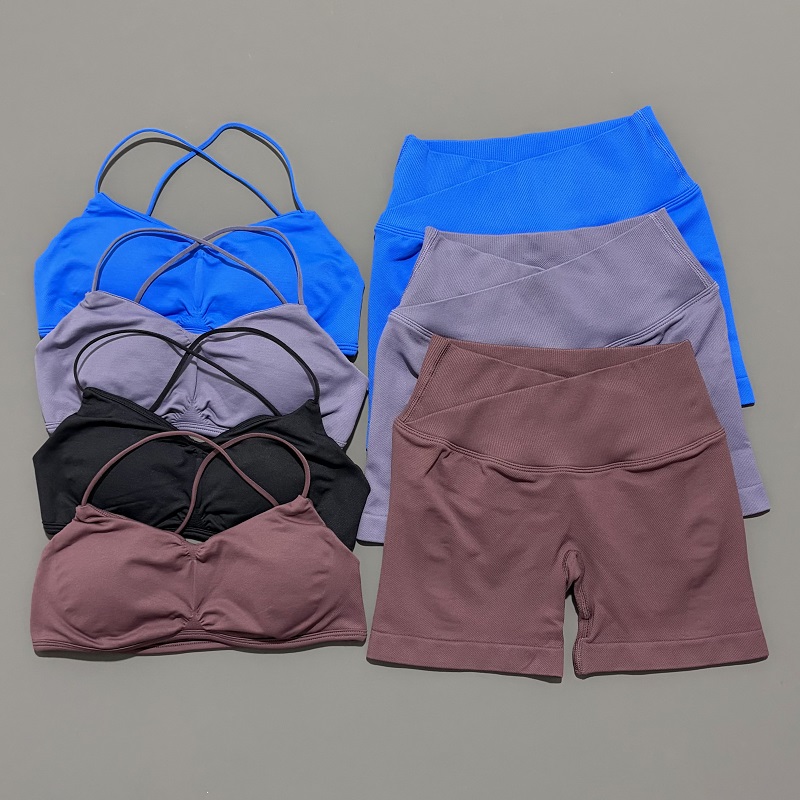 2 Piece Vision Gym Set Women Y - Crop Top Crochet บทวิจารณ์และราคา