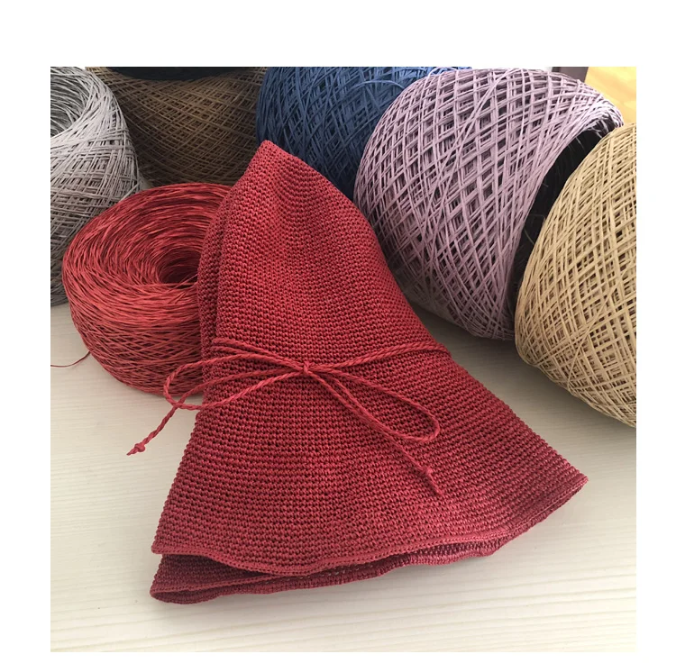 250g Thin Raffia Yarn Paper Gr - Crochet Bag Raffia บทวิจารณ์และราคา