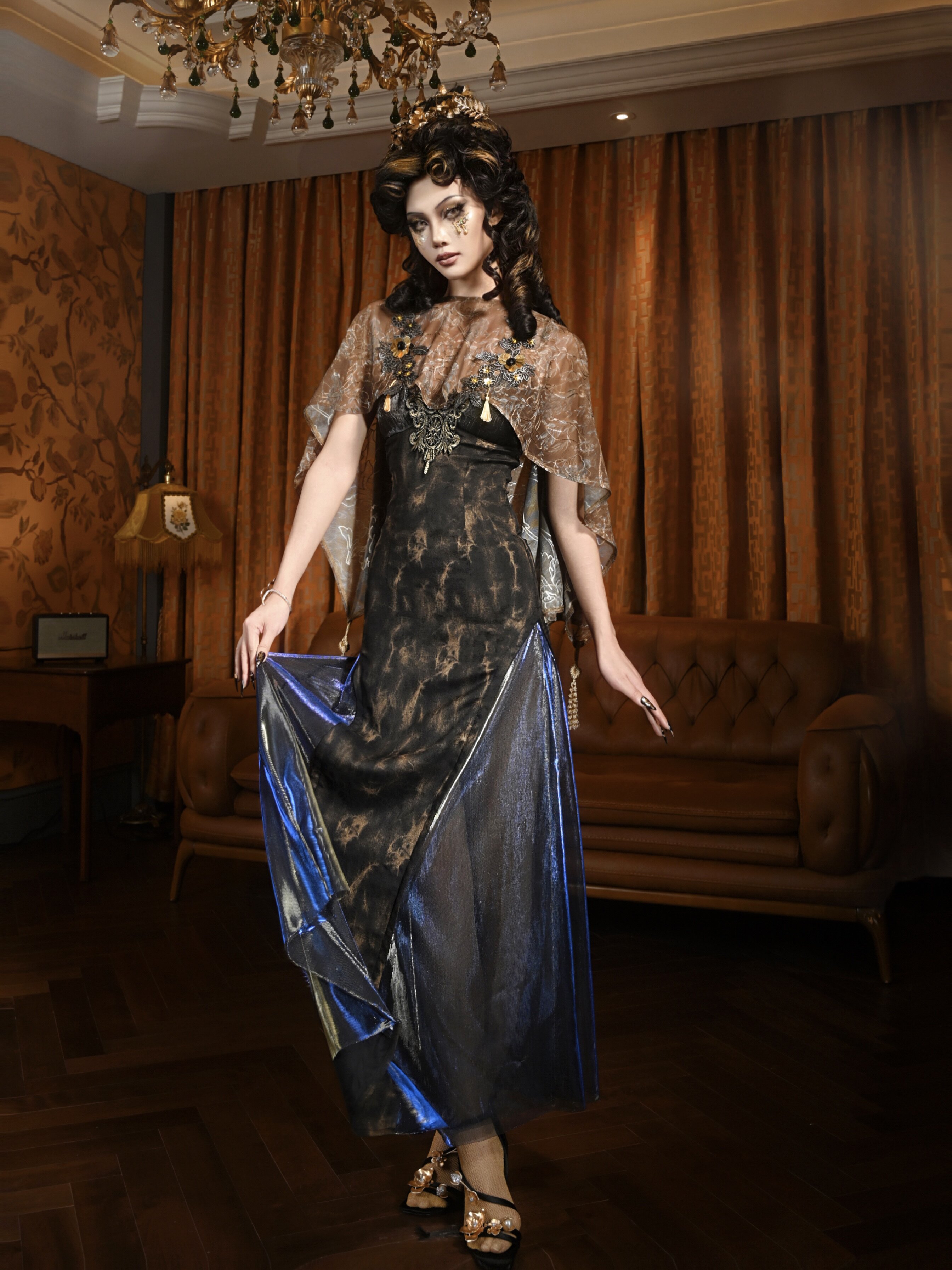 Brown Floral Sheer Kimono Cove - Kimono Sheer Floral บทวิจารณ์และราคา