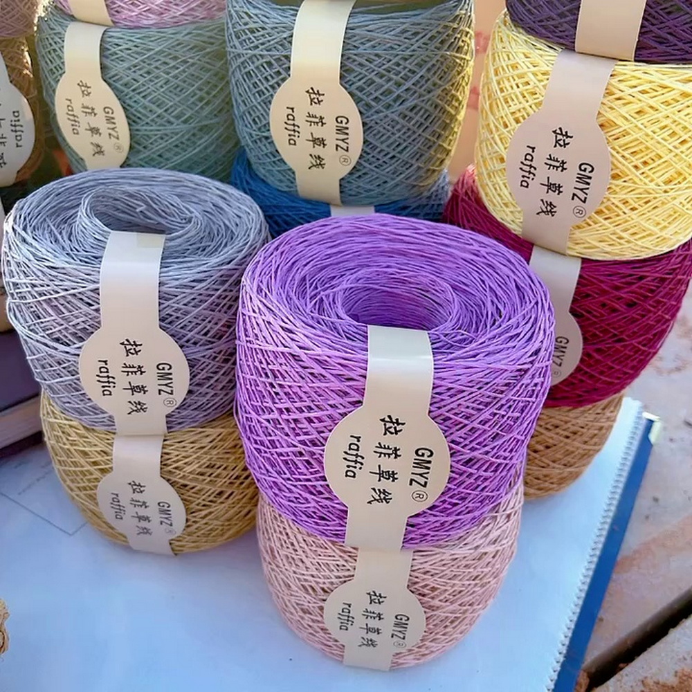 220M/Roll Washable Japanese Pl - Crochet Bag Raffia บทวิจารณ์และราคา