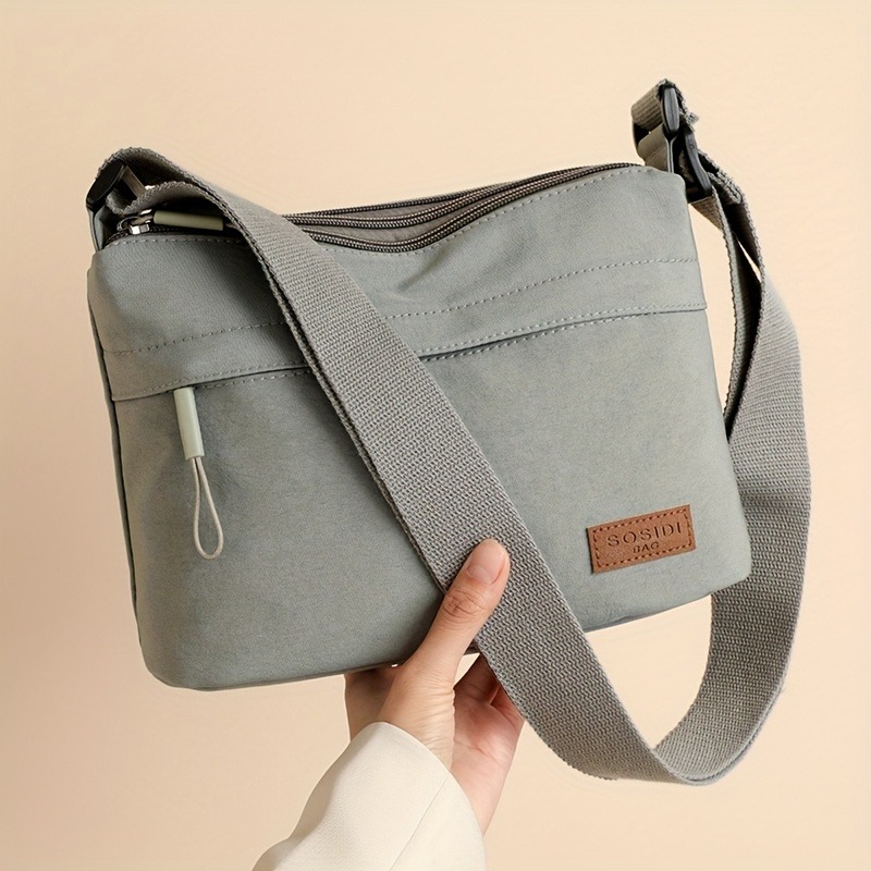 Simple Solid Color Canvas Bag  - Tote Bag Beach บทวิจารณ์และราคา