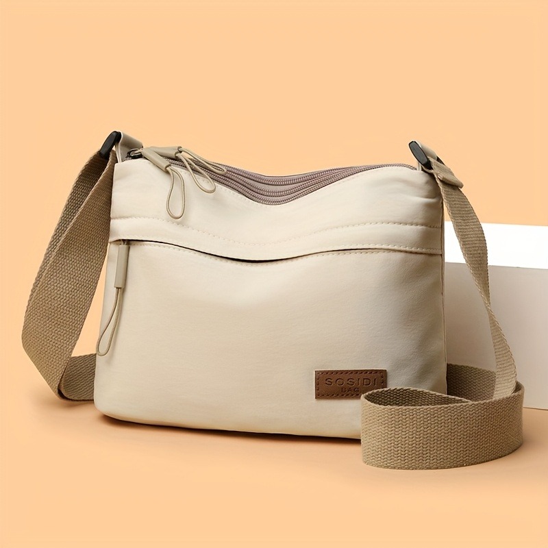 Simple Solid Color Canvas Bag  - Tote Bag Beach บทวิจารณ์และราคา