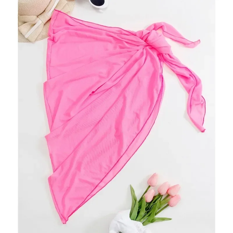 Summer Beach Dress Wrap Sheer  - Cover Up Kaftan บทวิจารณ์และราคา